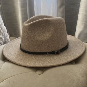 Wool Fedora with Belt Buckle